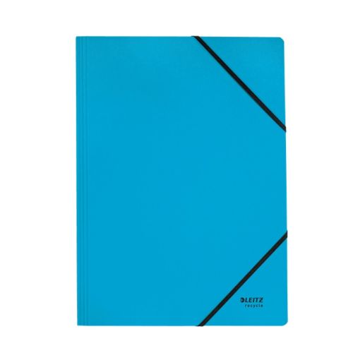 Папка с ластик LEITZ Recycle, A4, рециклиран картон 430 г, синя — Joya.bg 1