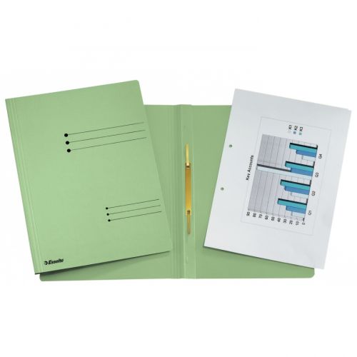 Папка с машинка Esselte, A4, Manila картон, зелена — Joya.bg