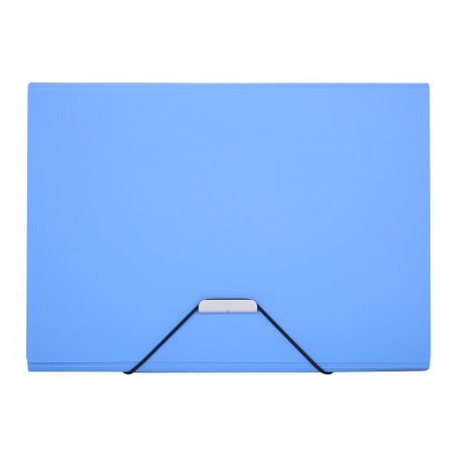 Папка със 7 отделения и ластик Deli Start, E5554, A4, РР 700 mic, синя — Joya.bg 1