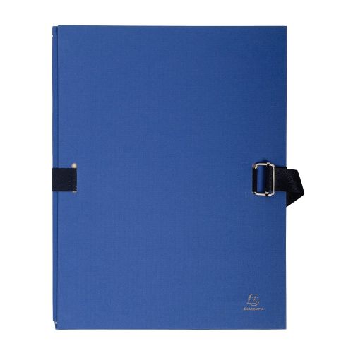 Папка за архивиране EXACOMPTA, A4+, борд 130 мм, картон 1000 г, лента с катарама, синя — Joya.bg 1
