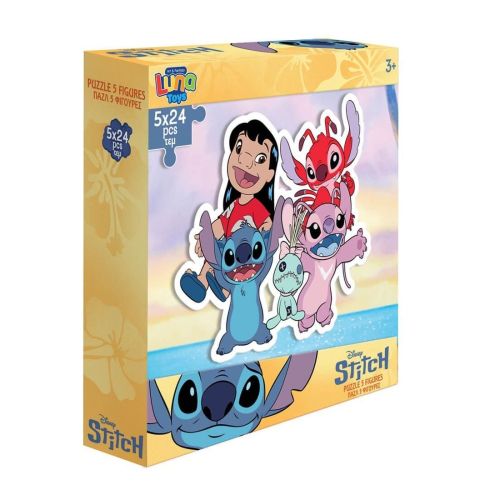 Пъзел Luna Toys STITCH 5 Figures 5 фигурки, 260х260х65мм, 24 части — Joya.bg 1
