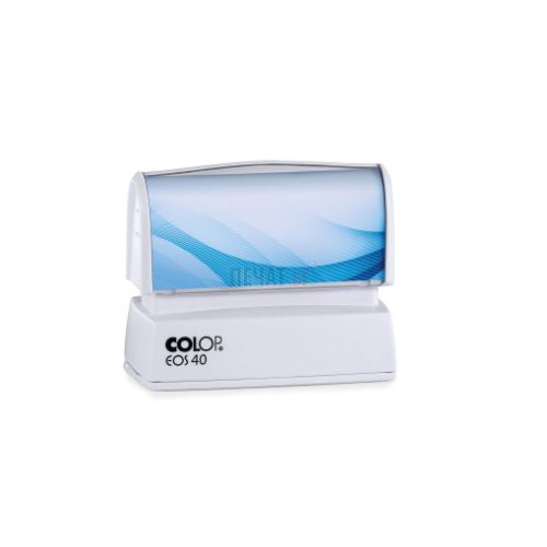 Печат Colop EOS 40 правоъгълен, 23х59 мм, син тампон