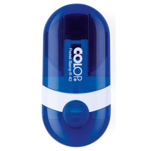 Печат Colop Pocket Stamp R40, джобен, кръгъл, D40 мм, син цвят 1