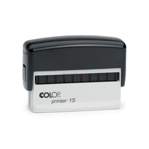 Печат Colop Printer 15, правоъгълен, 10х69 мм, син тампон