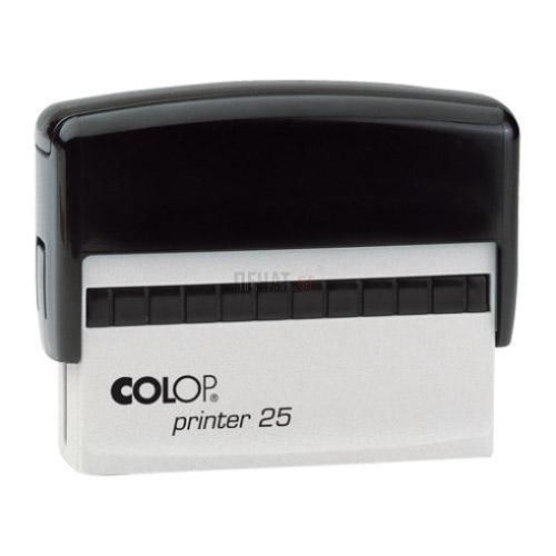 Печат Colop Printer 25, правоъгълен, 15х75 мм, син тампон
