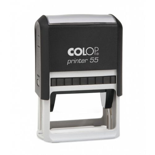 Печат Colop Printer 55, правоъгълен, 40х60 мм, син тампон — Joya.bg 1