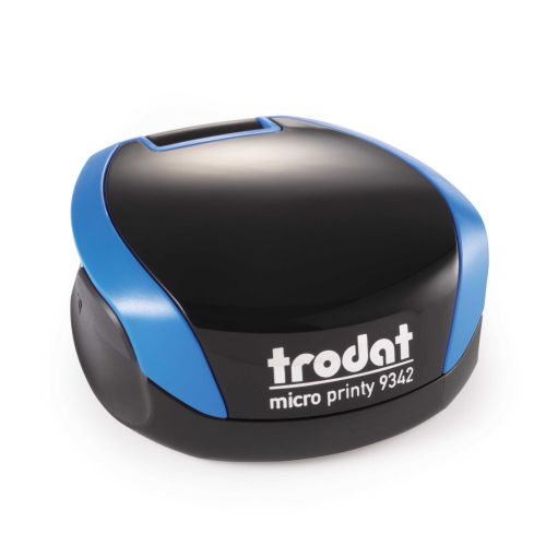 Печат Trodat Micro Printy 9342, джобен, кръгъл, D42, син тампон 1
