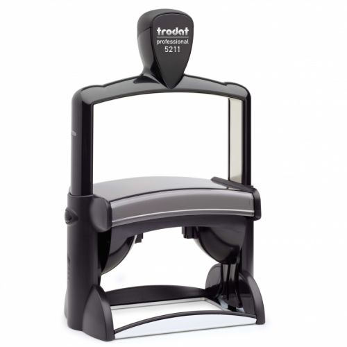 Печат Trodat Professional 5211, метален, правоъгълен, 85х55 мм, син тампон — Joya.bg