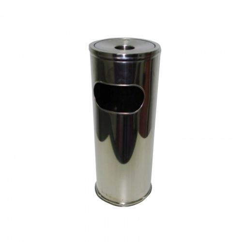 Пепелник стоящ Ased, кръгъл, 205x565 мм, инокс — Joya.bg