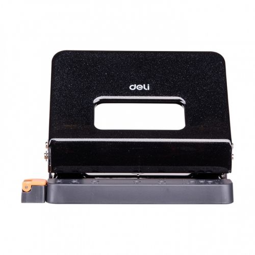 Перфоратор Deli Expert, E0141, за 15 л.(80 г), с ограничител, метален, черен — Joya.bg 1