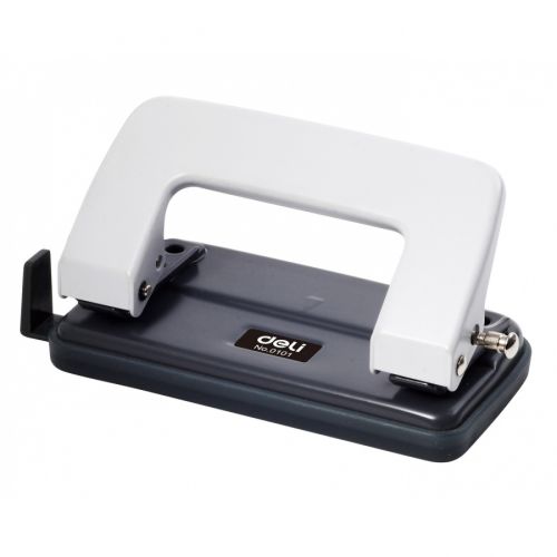Перфоратор Deli Start E0101, за 10 л.(80 г), с ограничител, метален, бял 1