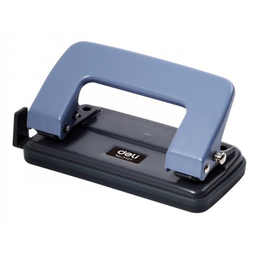 Перфоратор Deli Start E0101, за 10 л.(80 г), с ограничител, метален, син 1