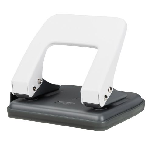 Перфоратор Deli Start E0102, за 20 л.(80 г), с ограничител, метален, бял 1