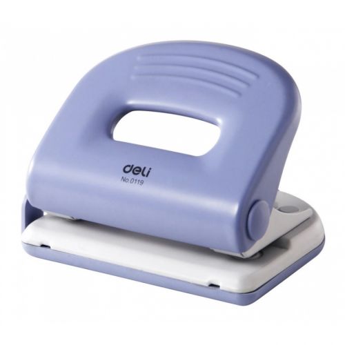 Перфоратор Deli Start, E0119, за 25 л.(80 г), с ограничител, метален, син 1