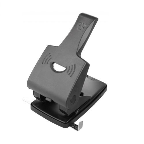 Перфоратор OFFICE PRODUCTS, за 65 л.(80 г), с ограничител, метален, черен