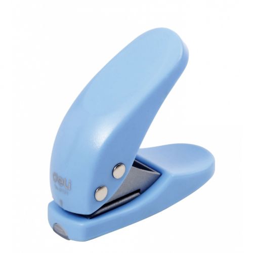 Перфоратор за един отвор, Deli Start, за 10 л.(80 г), E0111, с ограничител, метален, син 1