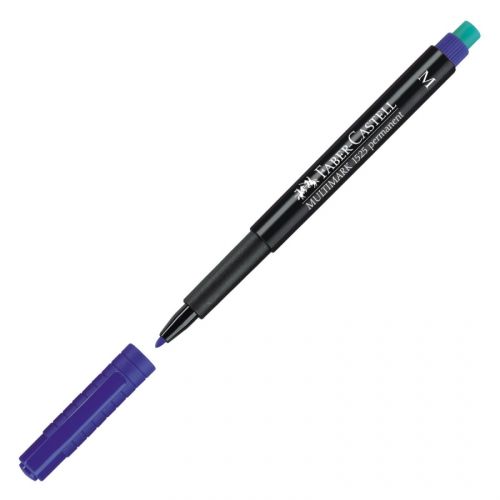 Перманентен маркер Faber-Castell 152551 OHP-M, 1 мм, син — Joya.bg
