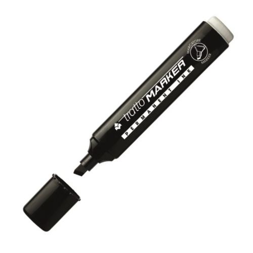 Перманентен маркер tratto MARKER, скосен връх 1-5 мм, черен — Joya.bg 1