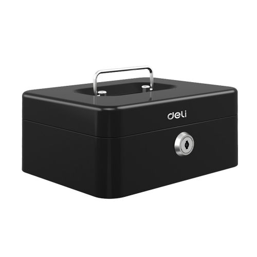 Персонална метална каса Deli ET500, 200х160х90 мм, черна — Joya.bg 1