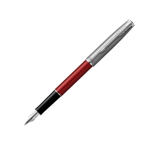 Писалка PARKER Royal Sonnet Essential Red, стоманено тяло, хромиран клип, черен 1