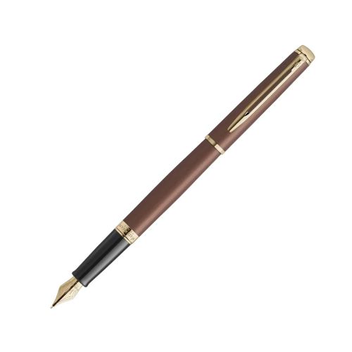 Писалка Waterman Hemisphere Understated Red GT, стоманено тяло, позлатен клип, син 1