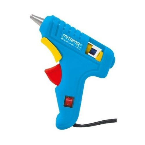 Пистолет за топло залепване MITAMA, 20W, за лепило EVA на пръчки, блистер 1