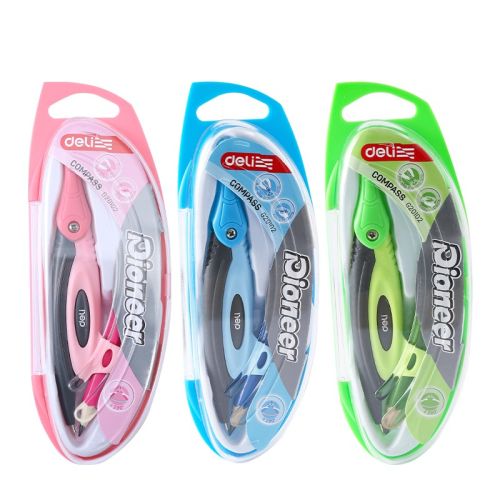 Пластмасов пергел с молив Deli Pioneer EG20102, зелен 1