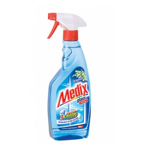 Почистващ препарат за стъкло Medix Original, с помпа, 500 мл — Joya.bg
