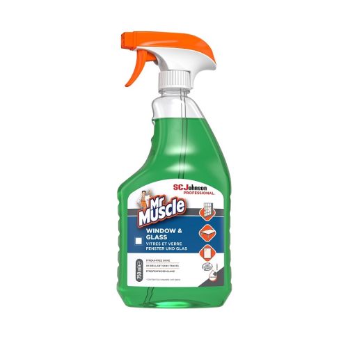 Почистващ препарат за стъкло Mr Muscle Window &amp; Glass, с помпа, 750 мл — Joya.bg