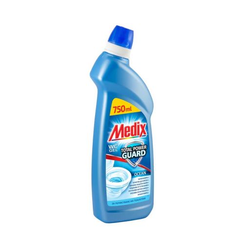 Почистващ препарат за WC Medix WC total power Guard, гел, аромат море, 750 мл — Joya.bg