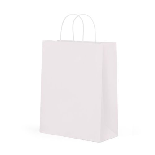 Подаръчна торбичка LASTVA DONA бяла, 250x310x100 мм, еко хартия — Joya.bg