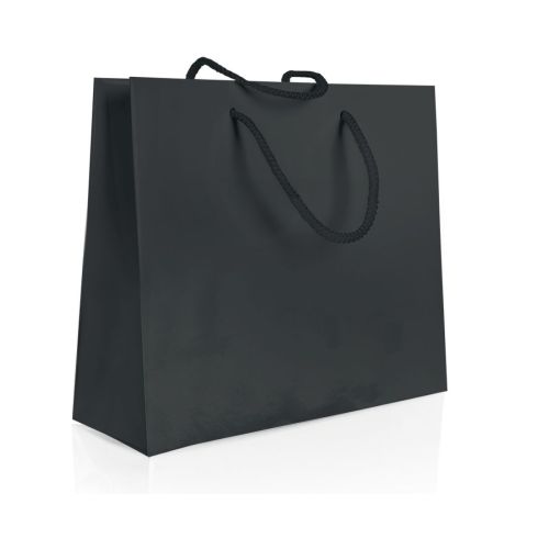 Подаръчна торбичка LASTVA ZARA черна, 320x260x100 мм, хартия — Joya.bg