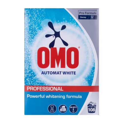 Прах за пране за бели тъкани OMO Diversey, кутия 5.4 кг, 108 пранета 1