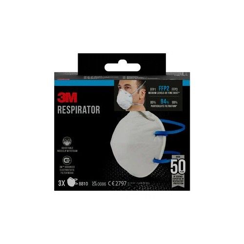 Предпазна маска 3M 8810, FFP2 без клапан, 3 бр/ опак. — Joya.bg 1