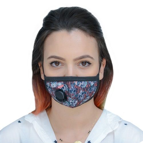 Предпазна маска с клапан Dr. Frei Protect многократна, дизайн цветна, р-р L/XL — Joya.bg
