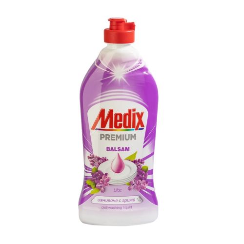 Препарат за съдове Medix Premium Balsam, Lilac с балсам, аромат люляк, 750 мл
