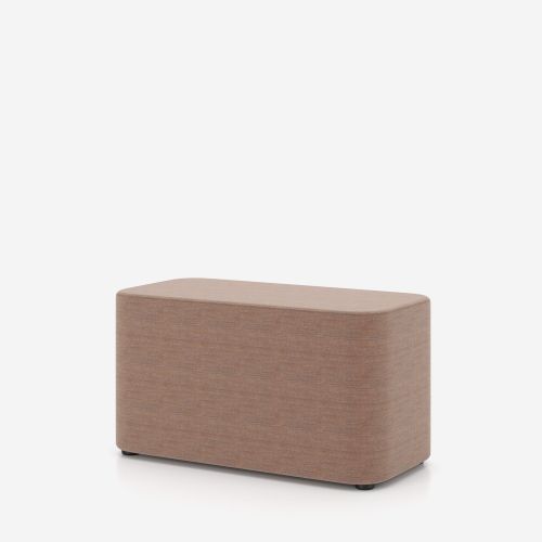 Пуф за сядане Tapa RC, 900х450х470 мм, тапицерия дамаска Remix3(5)RX242, кафяво-бежова 1