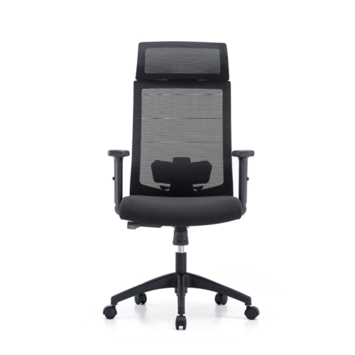 Работен стол JAZZ, мрежа и дамаска, черна PP база,регулируеми подклакътници, черен — Joya.bg 1