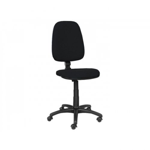 Работен стол Jupiter, дамаска, черна PP база, без подлакътници, черен — Joya.bg 1