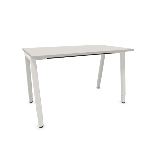 Работно бюро CS5040 A-leg, бяла рамка, 1200x700x740 мм, ПДЧ 25 мм, платиненосиво 1