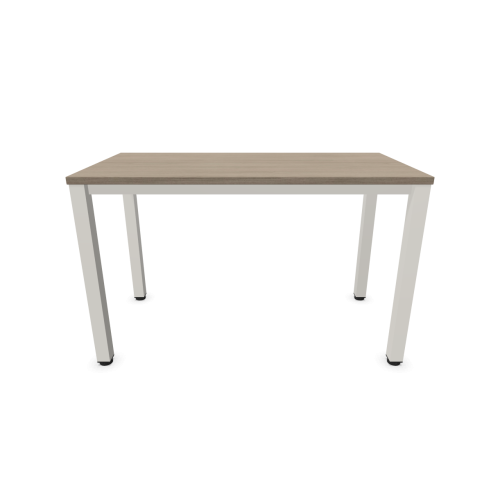 Работно бюро Easy Space с бял квадратен профил, 1200x600x740 мм, ПДЧ 25 мм, орех Виченца — Joya.bg 2