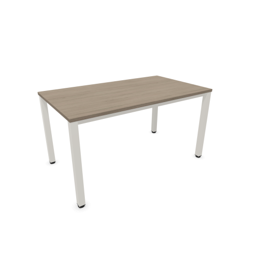 Работно бюро Easy Space с бял квадратен профил, 1400x800x740 мм, ПДЧ 25 мм, орех Виченца — Joya.bg 1