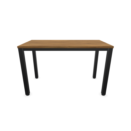 Работно бюро Easy Space с черен квадратен профил, 1200x600x740 мм, ПДЧ 25 мм,орех Дижон — Joya.bg 2
