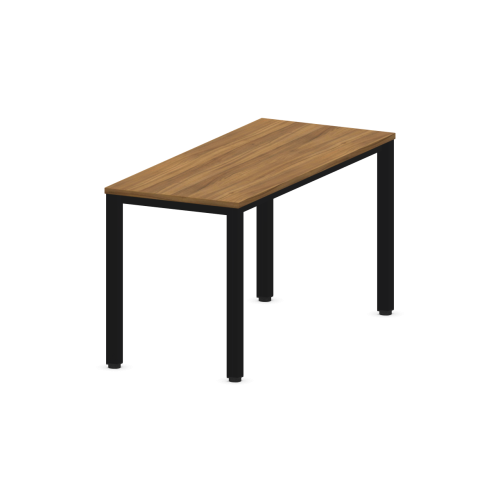 Работно бюро Easy Space с черен квадратен профил, 1400x600x740 мм, ПДЧ 25 мм,орех Дижон — Joya.bg 1
