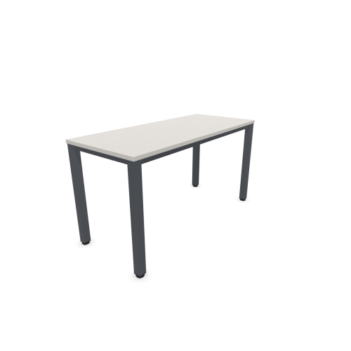 Работно бюро Easy Space със сив квадратен профил, 1400x600x740 мм, ПДЧ 25 мм, платиненосиво — Joya.bg 1