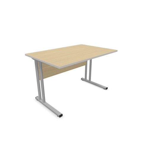 Работно бюро Easy Space със светлосив C профил, 1200x600x740 мм, ПДЧ 25 мм, дъб Кайзерберг — Joya.bg 1