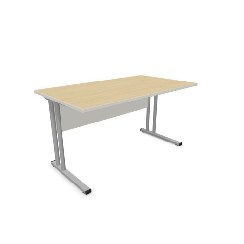 Работно бюро Easy Space със светлосив C профил, 1400x600x740 мм, ПДЧ 25 мм, дъб Кайзерберг — Joya.bg 1