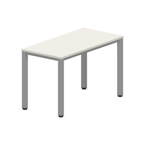 Работно бюро Easy Space със светлосив квадратен профил, 1200x600x740 мм, ПДЧ 25 мм, светлосиво — Joya.bg 1