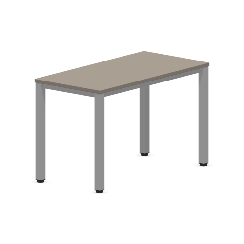 Работно бюро Easy Space със светлосив квадратен профил, 1200x600x740 мм, ПДЧ 25 мм, Трюфел сиво — Joya.bg 1