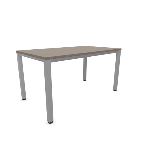 Работно бюро Easy Space със светлосив квадратен профил, 1200x800x740 мм, ПДЧ 25 мм, Трюфел сиво — Joya.bg 1